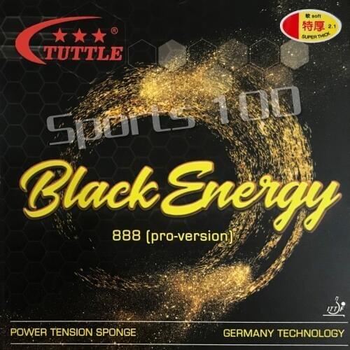 Tuttle Black Energy 888 Germany Cake Sponge 40+ Table Tennis rubber with sponge