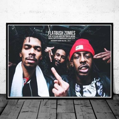 Flatbush Zombies Rap Music Stars Singer Painting Calligraphy Posters And Prints Wall Art Picture Decorative Home Plakat