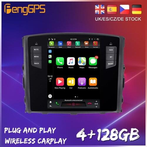 Tesla Style Android 9.0 PX6 For Mitsubishi Pajero V97 V93 2006 + Car DVD GPS Navigation Auto Radio Stereo Video CarPlay HeadUnit