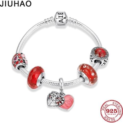 JIUHAO Red Bracelets