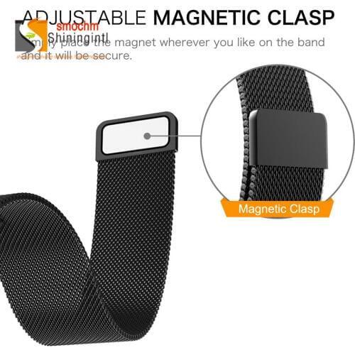 Smochm Milanese Magnetic Loop Bracelet Stainless Steel Strap Band for Apple Watch iWatch 44mm/42mm/40mm/38mm Series 4/3/2/1