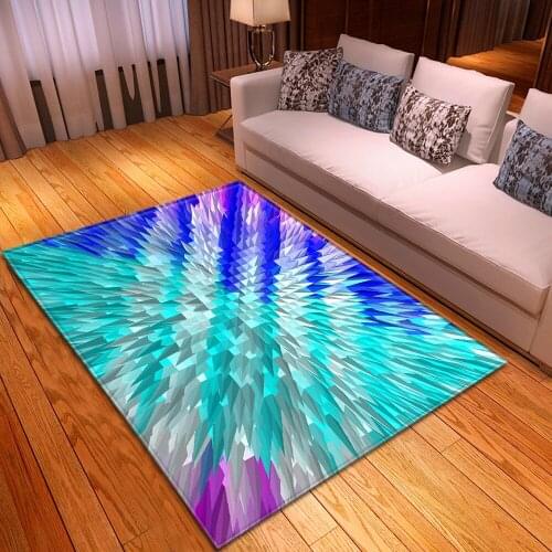 Fashion Abstract 3D Printing Carpet Child Room Home Floor Mats Kids Bedroom Anti-slip Decor Living Dining Room Carpets Room Rugs