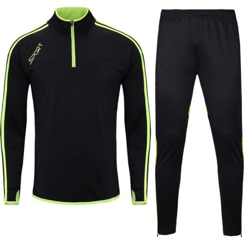 Men Spring Autumn Soccer Training Suits Sports Set Kids Survetement Football Kit Running Skinny Sweetpants Tracksuit Trousers