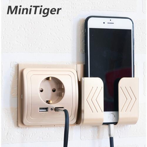 Minitiger Dual USB Socket Power Outlet Socket With EU Plug 2A Wall Charger Adapter Electric Wall Charger Adapter Charging USB