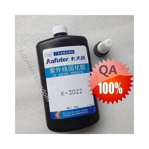 New 4pcs 250g kafuter K-3022 UV glue uv curing adhesive Acrylic Transparent plexiglass glue