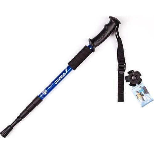 4 Section Adjustable Canes Stick Poles Trekking Ultralight Telescopic Pole Cane for Hiking Folding Walking Wticks Walking Hiking