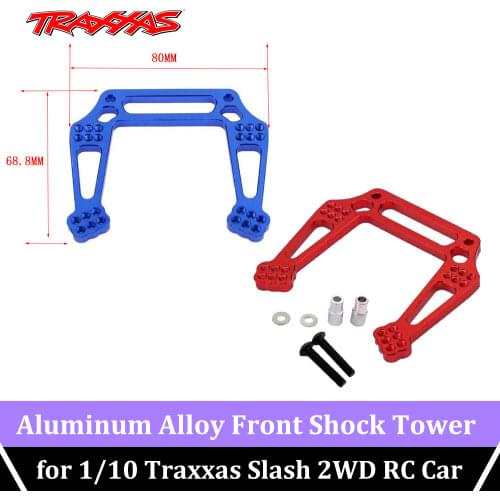 RC Aluminum Alloy Front Shock Tower Atomik Replaces 3639 Lightweight and Durable Performance for 1/10 Traxxas Slash 2WD RC Car