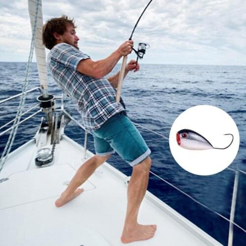 Popper Fishing Bait 8cm/13g Fishing Lure Croatian Egg Bait Fishing Outdoor Bait Big Gear Single Fake Hard Artificial Mouth N6U7