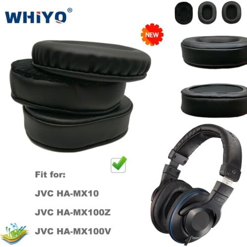 Replacement Ear Pads for JVC HA MX100Z MX10 MX100V Victor Headset Parts Leather Cushion Velvet Earmuff Earphone Sleeve Cover