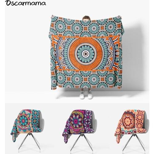 Modern Mandala Scandinavian Morocco Boho Pastoral Floral Sofa Blanket Aestic Sleep Warm Keeper Tapestry Decor Office Chair Cover
