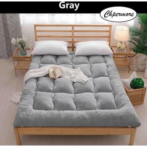 Chpermore Thicken Lamb cashmere Mattress Single double Student Mattresses Foldable Tatami Cotton Cover King Queen Size