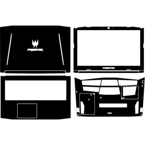 Carbon fiber Leather Laptop Sticker Decal Skin Cover Protector for Acer Predator Helios 300 G3-573 G3-572 G3-571 15.6-inch