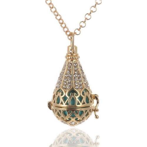 High class pear drop Mexican valvulas de musical pregnancy antenatal training necklace with 1pc belly ball