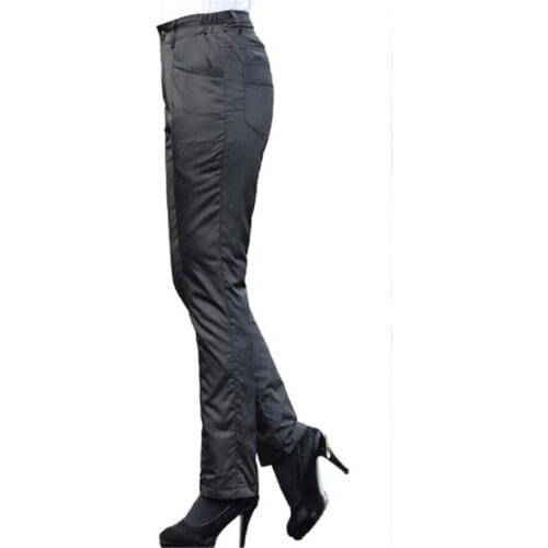 90% Duck Down Padded Pants Women Winter High Waist Elastic Straight Leg Pants Slim Warm Thick Duck Down Trousers Female Puffer