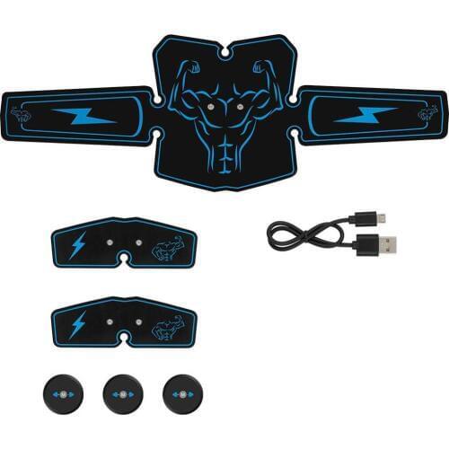 EMS Abdominal Muscle Stimulator Trainer USB Connect Abs Fitness Equipment Training Gear Estimulador Muscular Slimming Massager