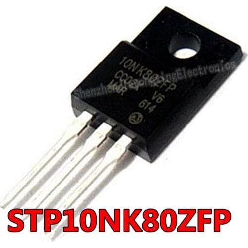10pcs/lot 10N80 P10NK80ZFP STP10NK80ZFP TO-220F 10A / 800V LCD MOS field-effect transistor new original