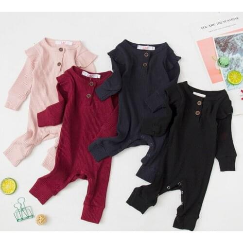2021 Winter New Fashion Long-Sleeve Childrens Clothing Autumn Baby Boys Onesies Clothes For Baby Girls Jumpsuit Kid Baby Romper