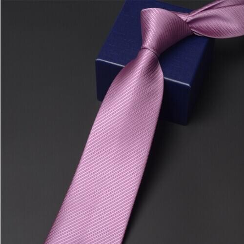 2020 Brand New Business Work Tie for Men High Quality 6CM & 8CM Neck Tie Male Fashion Formal Solid Color Necktie With Gift Box