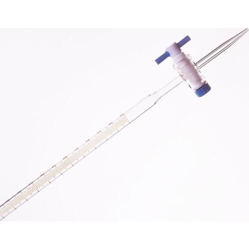 3pcs Acid burette,Capacity 10ml,With PTFE valve switch
