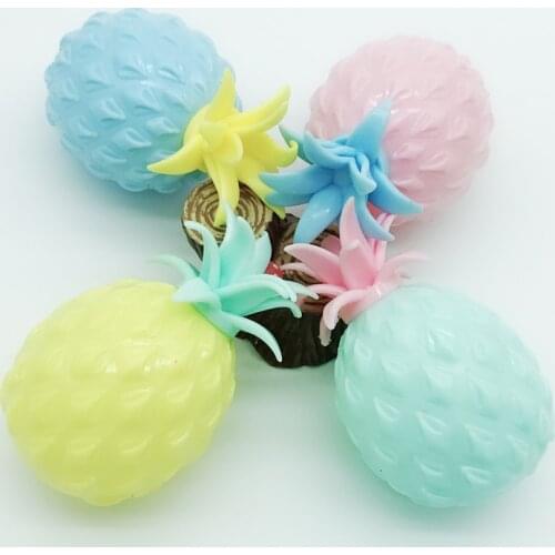 8cm Cute Pineapple Soft Stress Balls Hand Fidget Toys Kids Decompression Toy Childrens Toys Office Pressure Release Squeeze Toy