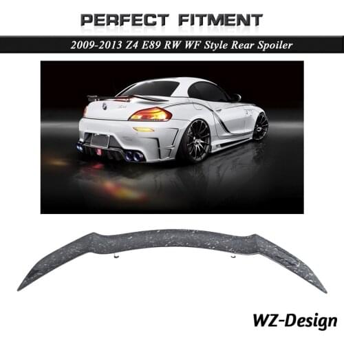Car Accessories Forged Carbon Fiber RW White WF ED Style Rear Spoiler Fit For 2009-2013 Z4 E89 Rear Spoiler Wing