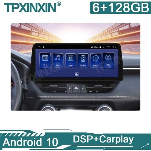 12.3" 8Core Android 10 Car Multimedia Player Radio GPS Navigation for Toyota RAV4 2020 with CarPlay WiFi 4G LTE BT Touch Sceen