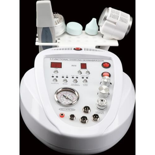 Free shipping 6 in 1 Microdermabrasion Machine with Skin Scrubber/Dermabrasion Hot and Cold Treatment ultrasonic beauty AM-905