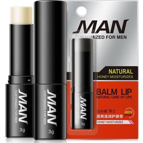 BIOAQUA Natural Honey Moisturizing Lip Balm Colorless Refine Repair Lip Wrinkle Men Lip Anti-Aging Protection Lip Balm Skin Care