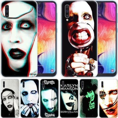 Luxury Soft Silicone Case Marilyn Manson for Samsung Galaxy A50 A70 A80 A40 A30 A20 A10 A20E A2 CORE A9 A8 A7 A6 Plus 2018 Cover