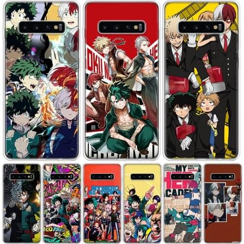 My Hero Boku No Hero Academia Deku Bakugou Phone Case for Samsung Galaxy S10 S20 Ultra Note 10 9 8 S9 S8 S7 J4 J6 J8 Plus Lite