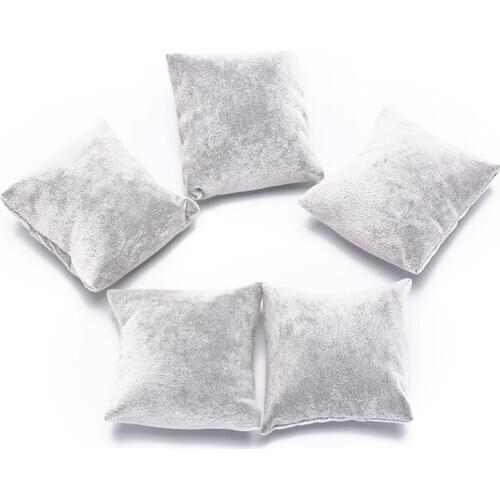 Velvet & Cotton Bracelet Bangle Watch Pillow Holder For Jewelry Watches Case Box Jewelry Packaging & Display 5pcs