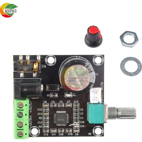 Ziqqucu DC 12V Super Slim 2 x 15W 15W+15W 2X15W 2*15W PAM8610 Class D Digital Dual Power Audio Amplifier Board Module