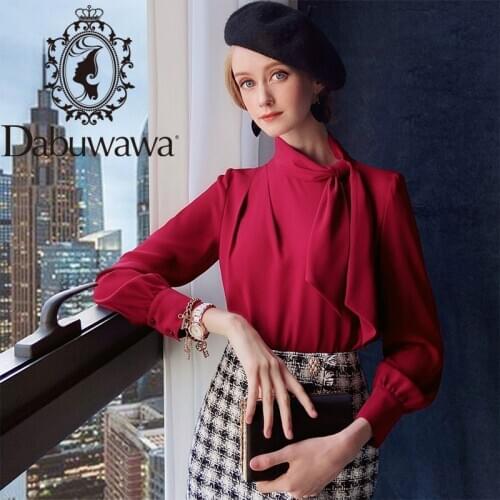 Dabuwawa Burgundy Blouses