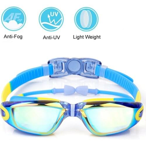 Kids Swimming Goggles for 3-12 Years Old Youth Teens Toddlers Boys Girls No Leak Anti-Fog UV Protection Adjustable Non-Slip