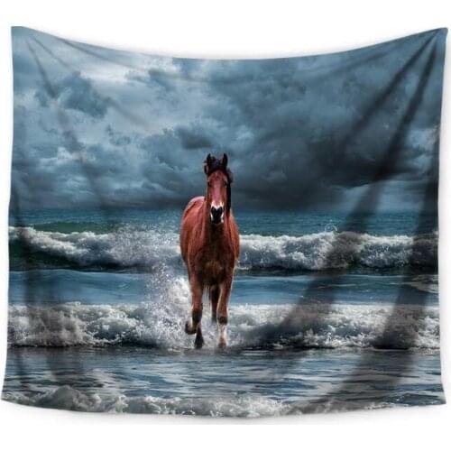 BMW horse gallop tapestry hanging wall background cloth activities decorate home bedroom decorative personality art