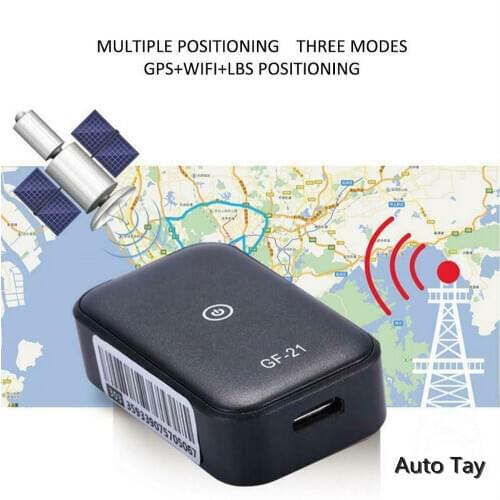 GPS Real-Time Driving Tracker Anti-lost GF21 Mini Device Voice Control Recording HD Microphone WIFI + LBS + GPS Pos Locator