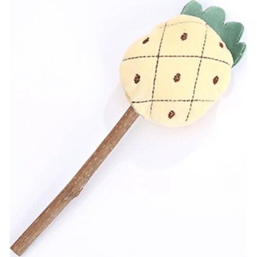 Legendog Pet Toys Funny Cartoon Cute Fruit Bite Resistant Plush Squeaky Toy Pet Chew Toy For Cats Pet Interactive Supplies