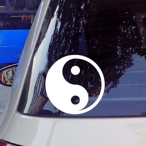 Ying Yang Bike Window Windscreen Body Panel Laptop Decal Vinyl Sticker 15x15cm