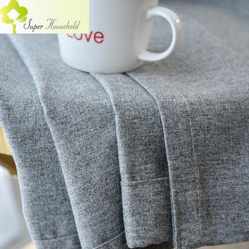 New Solid Linen Cotton Curtains for Living Room Cloth Custom Drapes Engineering Bedroom Window Treatment Japanese-style