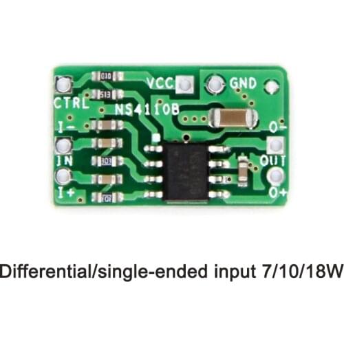 Differential Power Amplifier Board 18W Digital Class D/AB Audio Power Amplifier NS4110B Voltage 6-14V