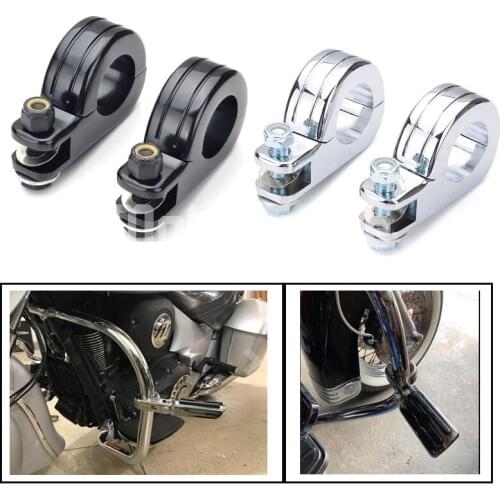 Foot rest footpeg P-Clamp mounting Compatible For harley 1 1/4 Inches highway bars For Honda For Suzuki For Indian For Yamaha