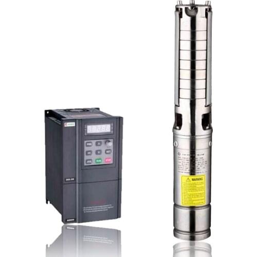 DC AC Solar submersible borehole pump