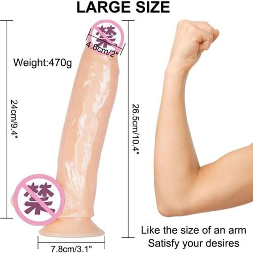 Skin feeling Realistic Dildo soft material Huge Big Penis With Suction Cup Sex Toys for Woman Strapon Female Masturbation