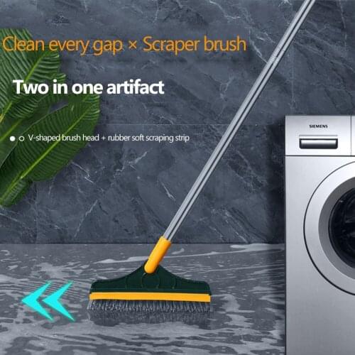 V-shaped Design Cleaning Brush Grime Cleaning Shower Room Tile Kitchen Bathroom Glass Outdoor Window Washing Tool