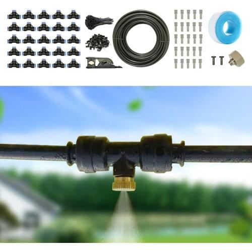 75FT/23M Auto Plant Misting Watering System Automatic Drip Irrigation Kits for Patio Lawn Garden Greenhouse Flower Bed