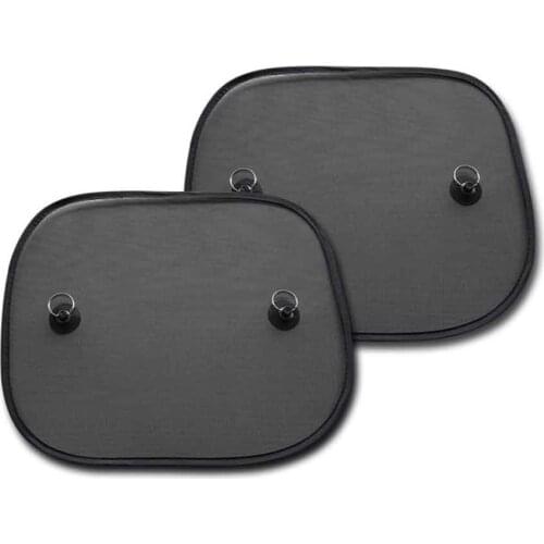 VANSSI Car Window Shade - (2 Pack) - 17"x14" - High Quality Cling Car Sun Shade For Side and Rear Window UV Rays Protection