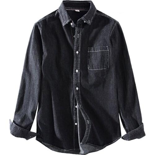 Мужские джинсовые рубашки Swokii China At AliExpress