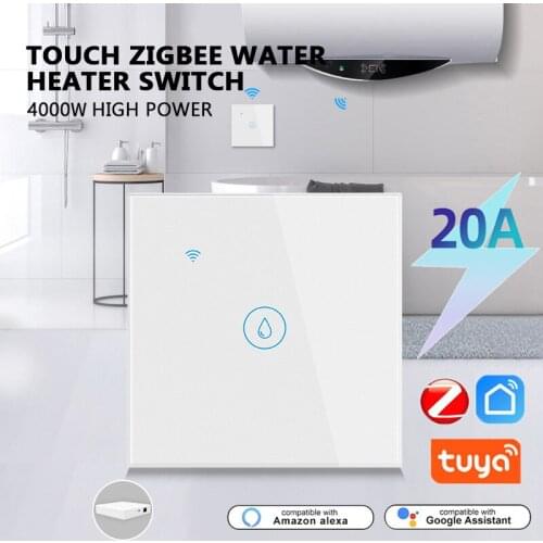 Tuya Zigbee Boiler Water Heater Smart Switch Work With Gateway Remote Voice Timer Touch Control Alexa Google Home Tmall Wizard