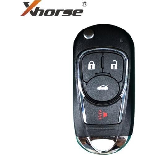 Xhorse XKBU02EN Wire Flip Universal Remote Key For Buick Style 4 Buttons for VVDI2 VVDI Key Tool English Version 1 Piece
