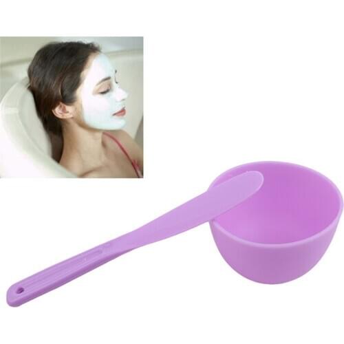 2Pcs/Set Makeup Beauty DIY Facial Mask Bowl Cosmetic Makeup Brush Spoon Stick Compression Mask Tool Kit Cosmetic Tools